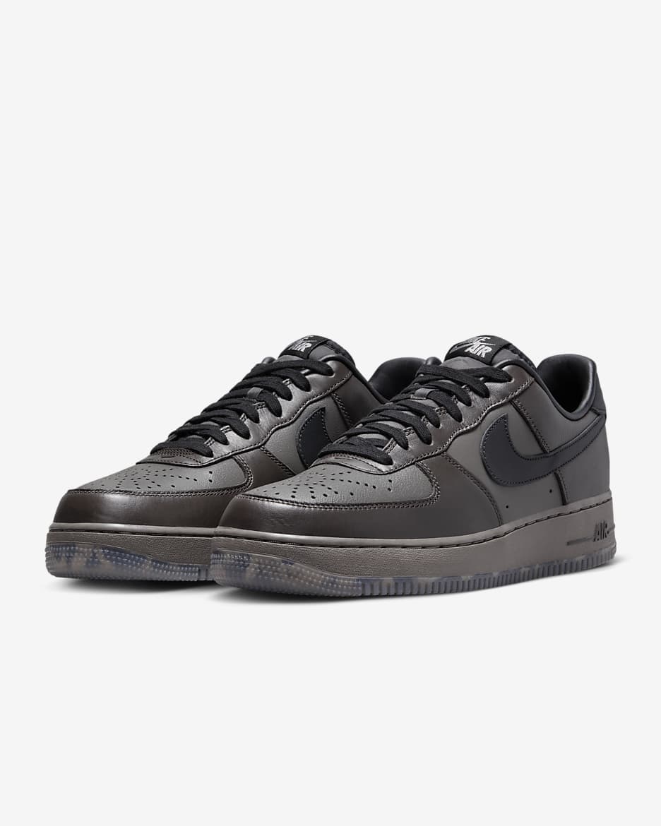 Nike air force 1 black and silver online